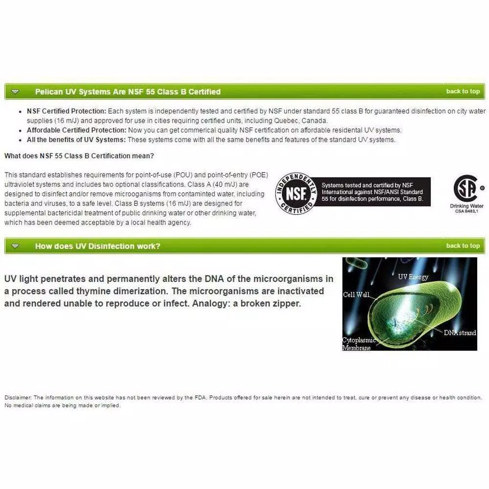 Pelican Water Replacement Quartz Sleeve for PUV-16 Series UV Disinfection Systems