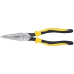 Klein Tools 8 in. Journeyman Heavy Duty Long Nose Side Cutting Pliers thumbnail 1