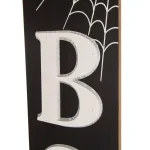Glitzhome 47.83 in. Wooden BOO Porch Sign with Spider Web Halloween Decor thumbnail 7