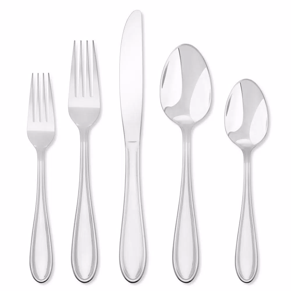 Hampton Forge Lincoln 46-Piece 18/0 Stainless Steel Flatware Set, Service for 8