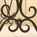 Unbranded Oil-Rubbed Bronze Scroll Metal Quilt Rack Stand thumbnail 3