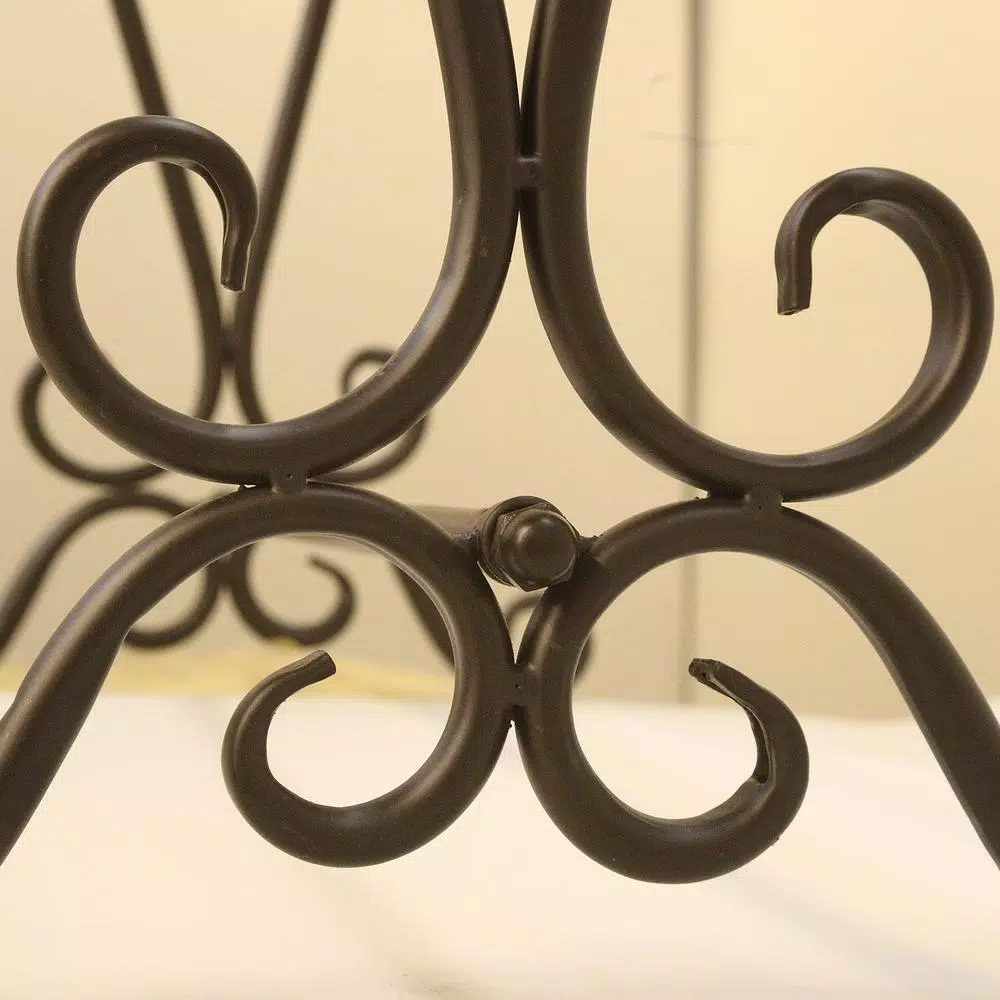 Unbranded Oil-Rubbed Bronze Scroll Metal Quilt Rack Stand