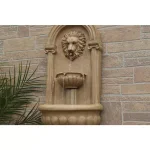Kenroy Home Royal Resin Lionhead Wall Fountain - Sandstone Finish Mediterranean Outdoor Water Feature thumbnail 7