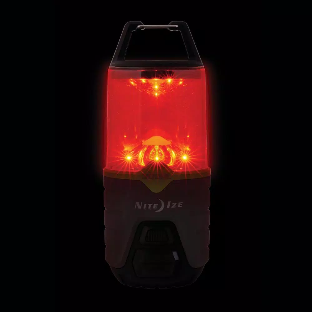 Nite Ize Radiant 300 Lumens Rechargeable LED Lantern with USB Power Bank and Carabiner Handle