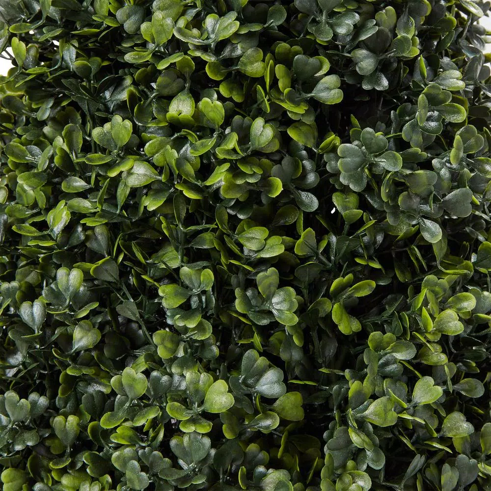 Pure Garden 36 in. Artificial Boxwood Tower Style Topiary with Pot