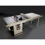 JET 10 in. Deluxe XACTA Table Saw, 3 HP, 50 in. Fence, Cast Iron Wings, 230V thumbnail 2