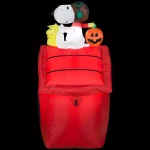 Gemmy 3.5 ft. Peanuts Red Baron Snoopy Lighted Halloween Airblown Inflatable thumbnail 1