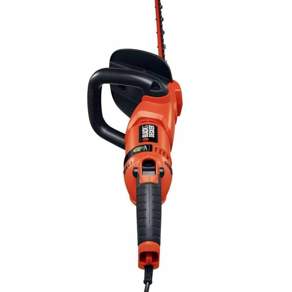 BLACK+DECKER 24 in. Hedge Hog Corded Electric Hedge Trimmer with Rotating Handle, 3.3 Amp