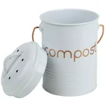 Home Basics Grove Collection Metal Compost Bin with Handle thumbnail 2