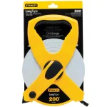 Stanley 200 ft. 1/2 in. Fiberglass Long Tape Measure with Open Reel and Rubber Grip thumbnail 3