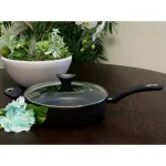 Unbranded Allston 4.5 Qt. Aluminum Nonstick Saute Pan with Glass Lid, Black thumbnail 4