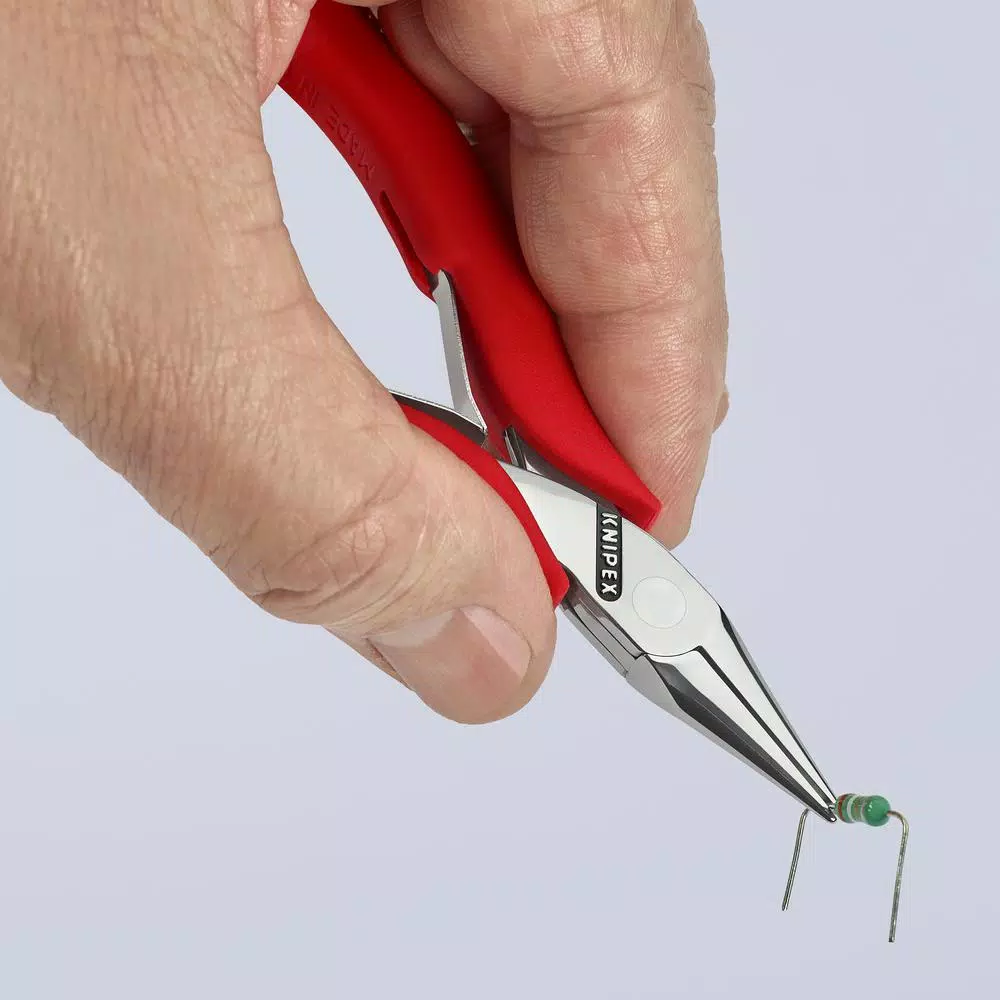 KNIPEX 4.5 in. Electronics Gripping Pliers with Half Round Tips
