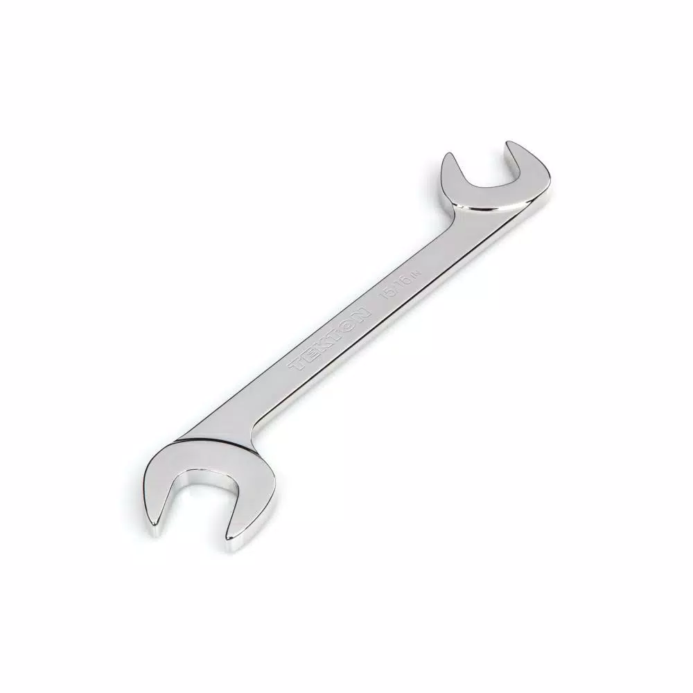 TEKTON 15/16 in. Angle Head Double Open End Wrench, 60 Degree Offset