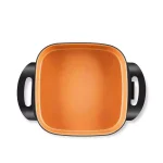 Boyel Living 1400W Electric Skillet with Copper Titanium Nonstick Coating, 12-inch Square Aluminum Body thumbnail 6