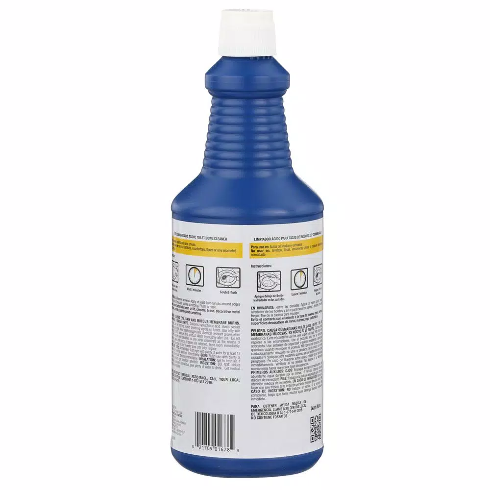 Zep 32 oz. Acidic Toilet Bowl Cleaner - Removes Rust, Limescale & Hard Water Stains