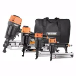 Freeman 4-Piece Pneumatic Framing and Finish Nailer Combo Kit with Canvas Bag and Fasteners thumbnail 1