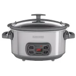 BLACK+DECKER 7 Qt. Programmable Slow Cooker, Brushed Stainless Steel thumbnail 1