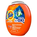 Tide PODS Ultra OXI Laundry Detergent Pods, 4-in-1 Stain Remover & Color Protector, HE Compatible, 61-Count thumbnail 3