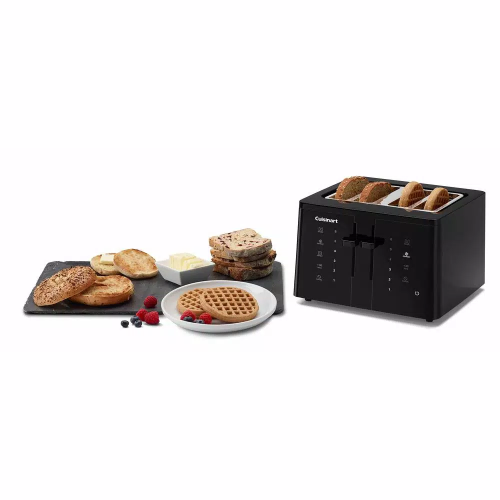 Cuisinart T-Series 4-Slice Wide Slot Touchscreen Toaster, Black