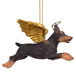 Design Toscano Doberman Pinscher Angel Dog Christmas Ornament thumbnail 5