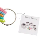 Classic Cuisine 5-Piece Stainless Steel Measuring Cup Set with Silicone Handles thumbnail 4