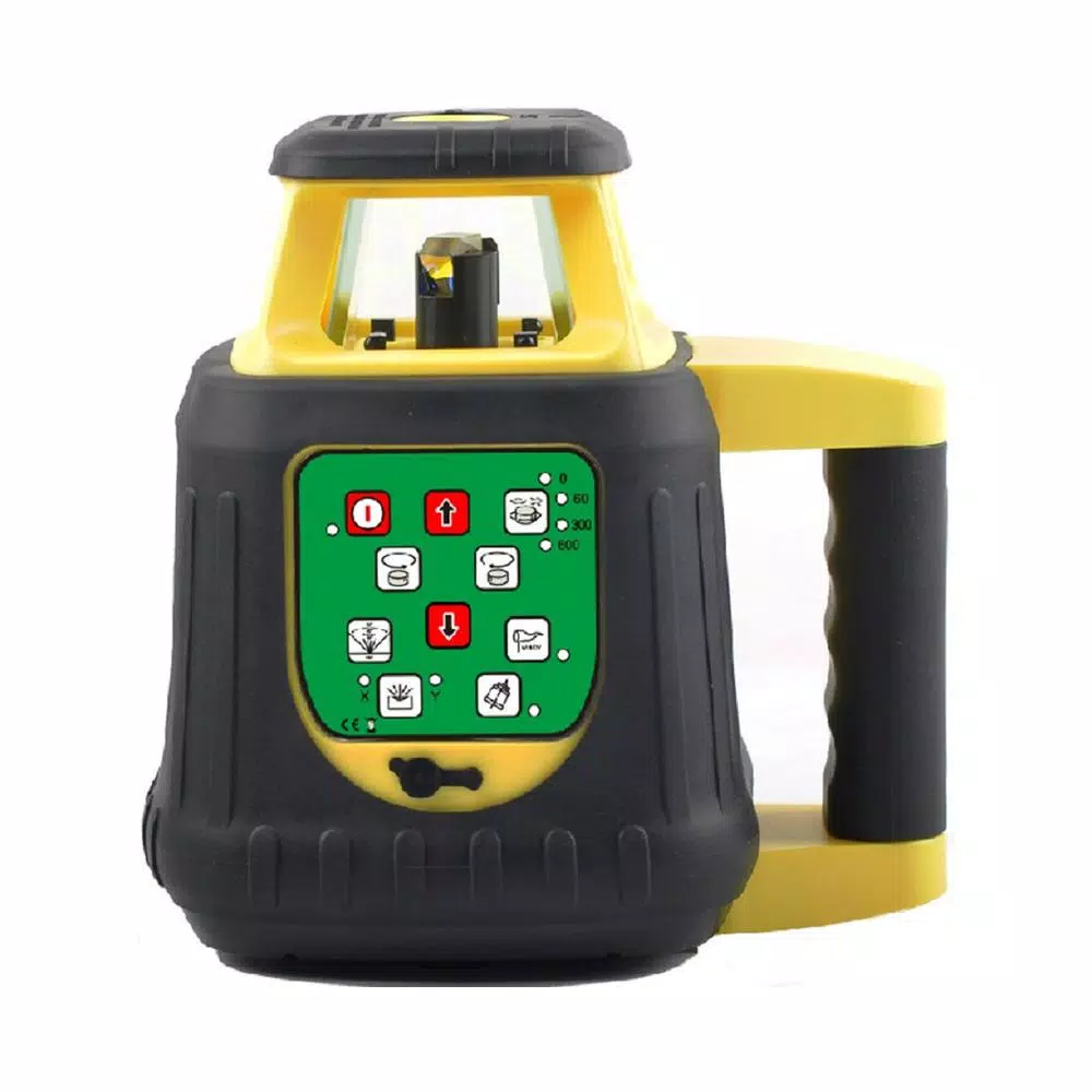 AdirPro HV8GL Green Beam Self-Leveling Rotary Laser Level with Receiver and Remote, 1650 ft. Range