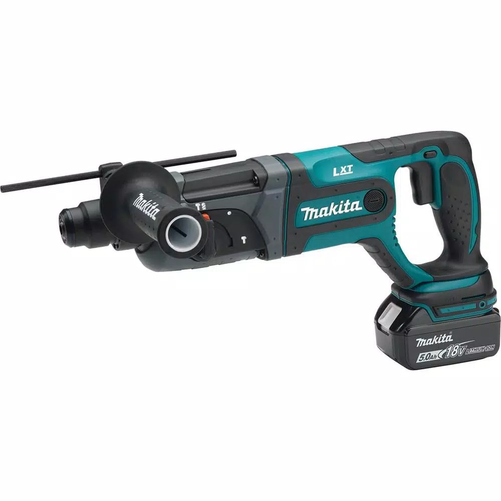 Makita 18V LXT Cordless SDS-Plus Rotary Hammer Drill Kit w/ (2) 5.0Ah Batteries & Charger
