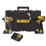 DEWALT 20V MAX Lithium-Ion Cordless Drill Driver and Impact Driver Combo Kit with (2) 1.5Ah Batteries, Charger, and Case thumbnail 1