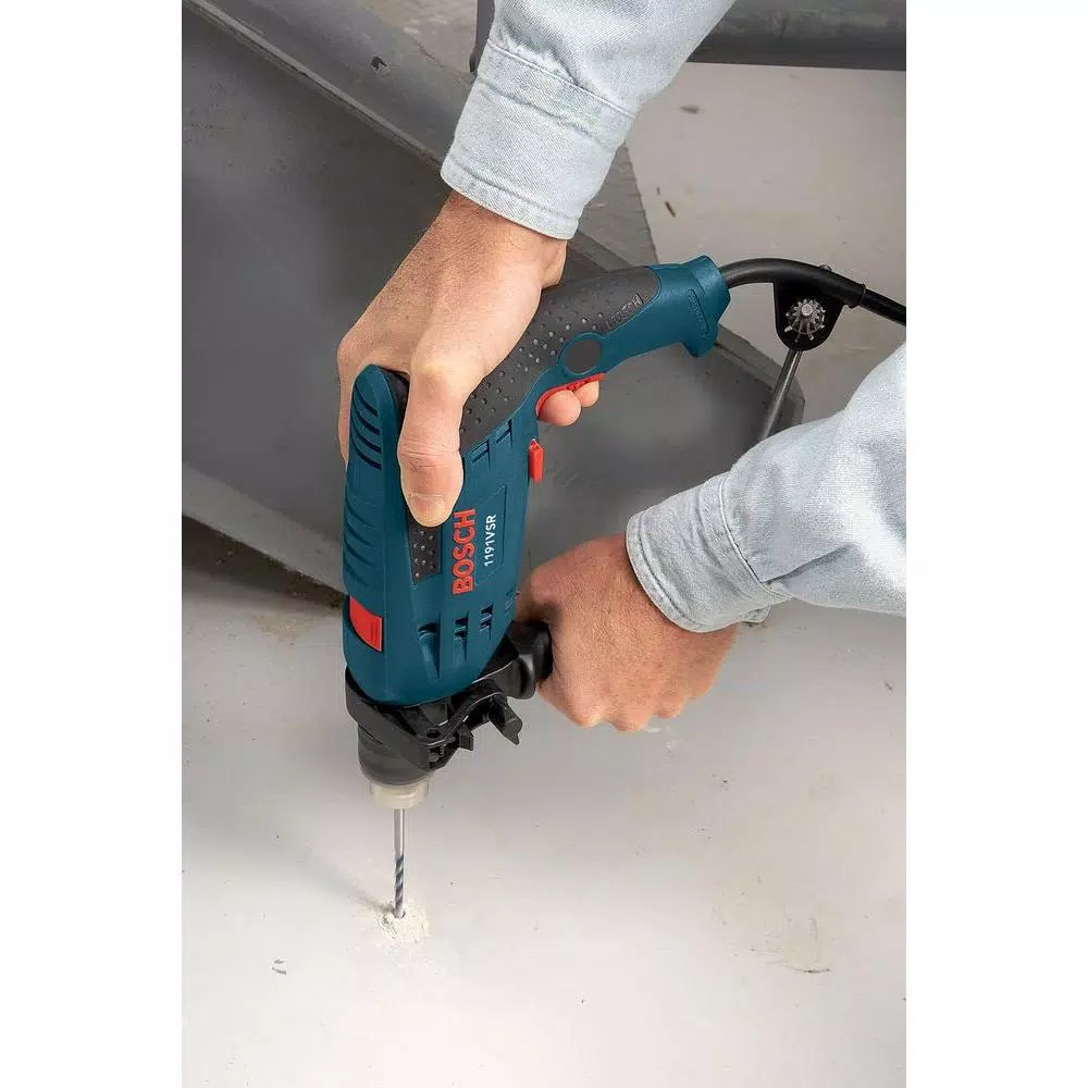 Bosch 1191VSRK 1/2 in. Variable Speed Reversible Corded Hammer Drill Kit