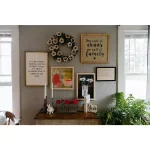 3R Studios Bungalow Lane 19 in. Hand Painted Tole Metal Flower Wreath, Multi-Colored thumbnail 1