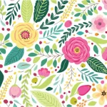 Sugar Plum Party SugarPlum Spring Blossoms Paper Lunch Napkins, 32-Piece Set thumbnail 2