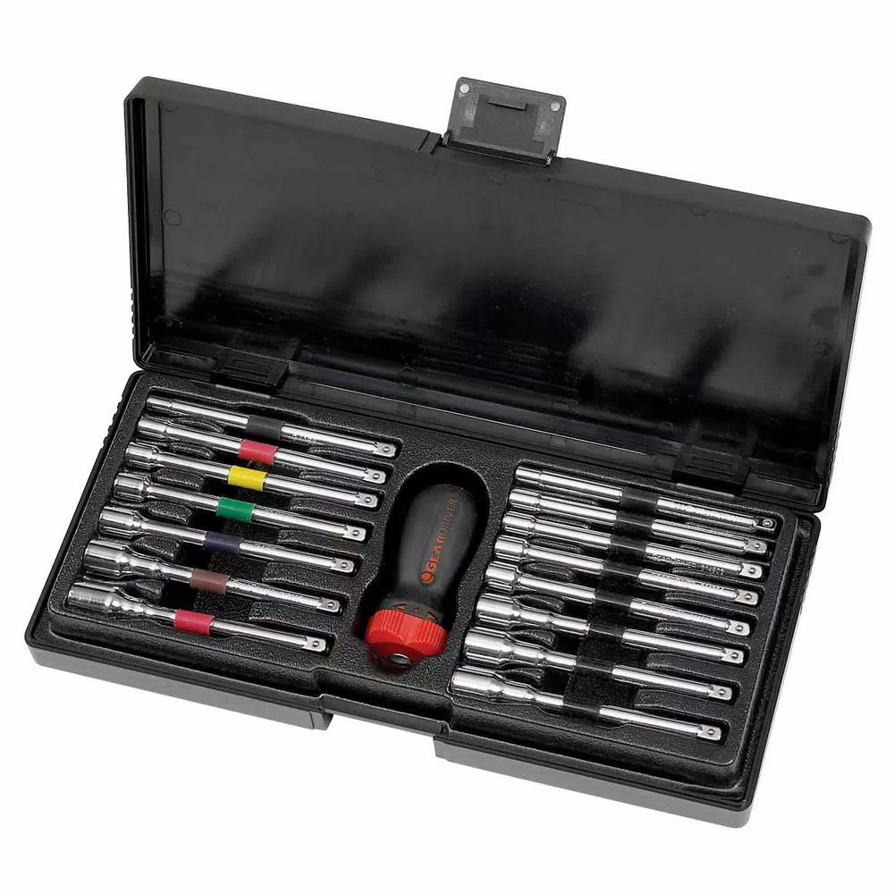 GearWrench 16-Piece Ratcheting Nut Driver Set with Interchangeable Shafts