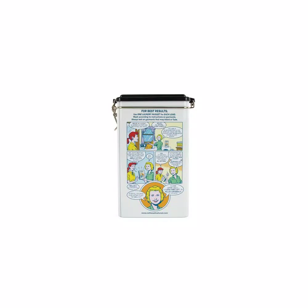 NELLIE'S Laundry Nuggets Concentrated Laundry Soda Pods, 50-Count