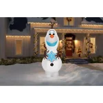 Disney Frozen 11 ft. Pre-Lit Inflatable Olaf with Snowflake Airblown Holiday Decoration thumbnail 2