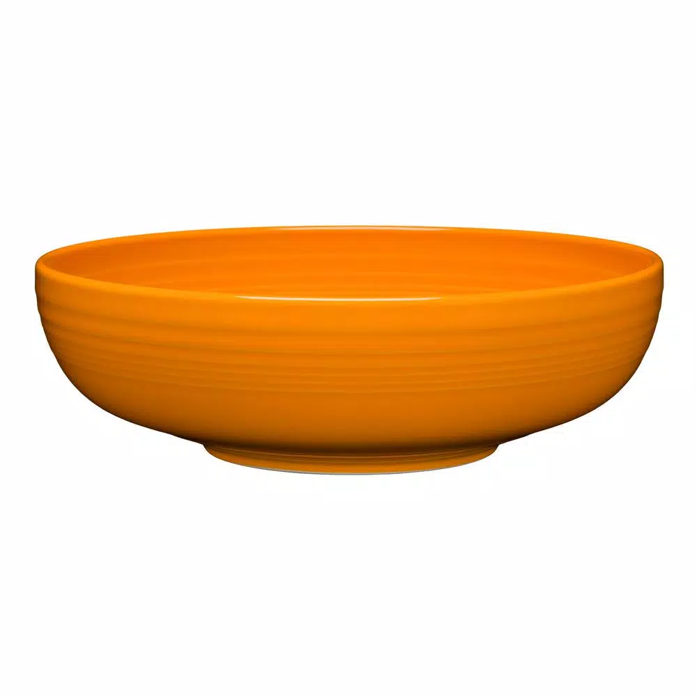 Fiesta Meadow 10.5 in. Butterscotch Ceramic Extra Large 96 oz. Bistro Serving Bowl