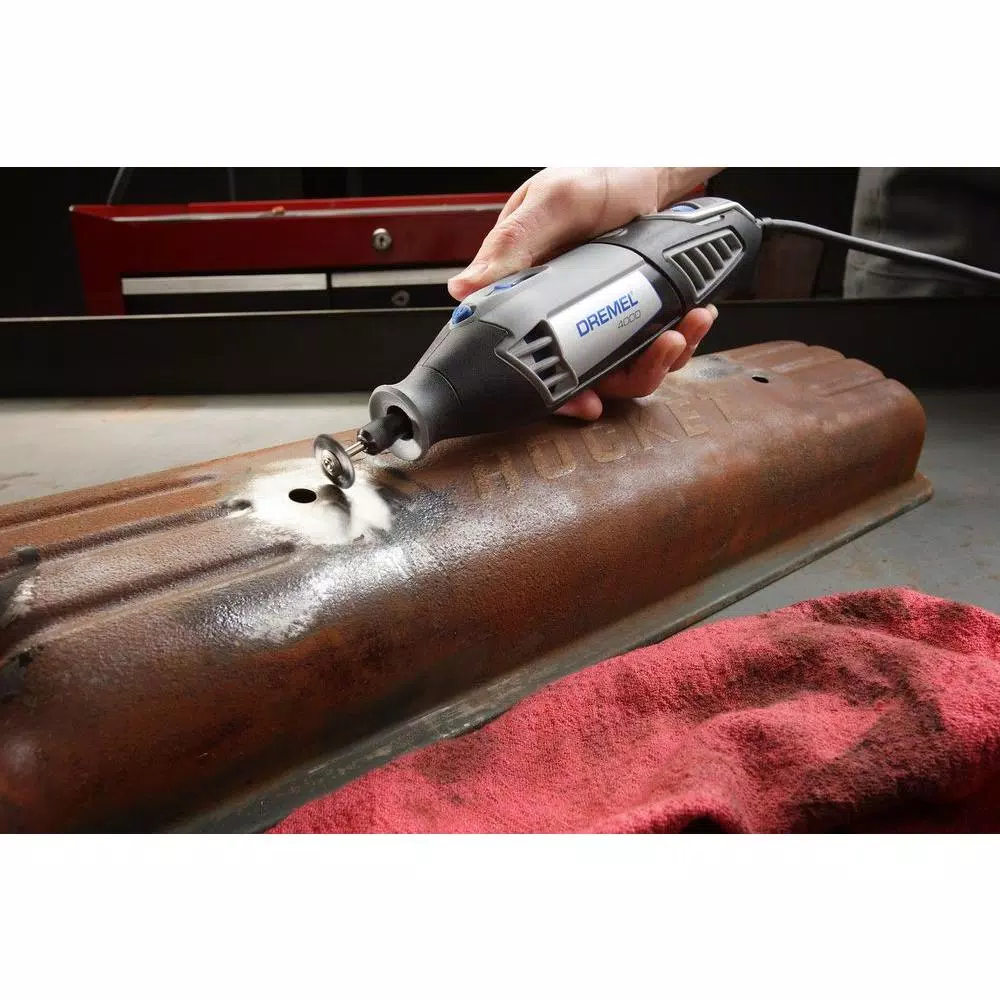 Dremel 4000 Series 1.6 Amp Variable Speed Corded Rotary Tool Kit with 30 Accessories and 2 Attachments