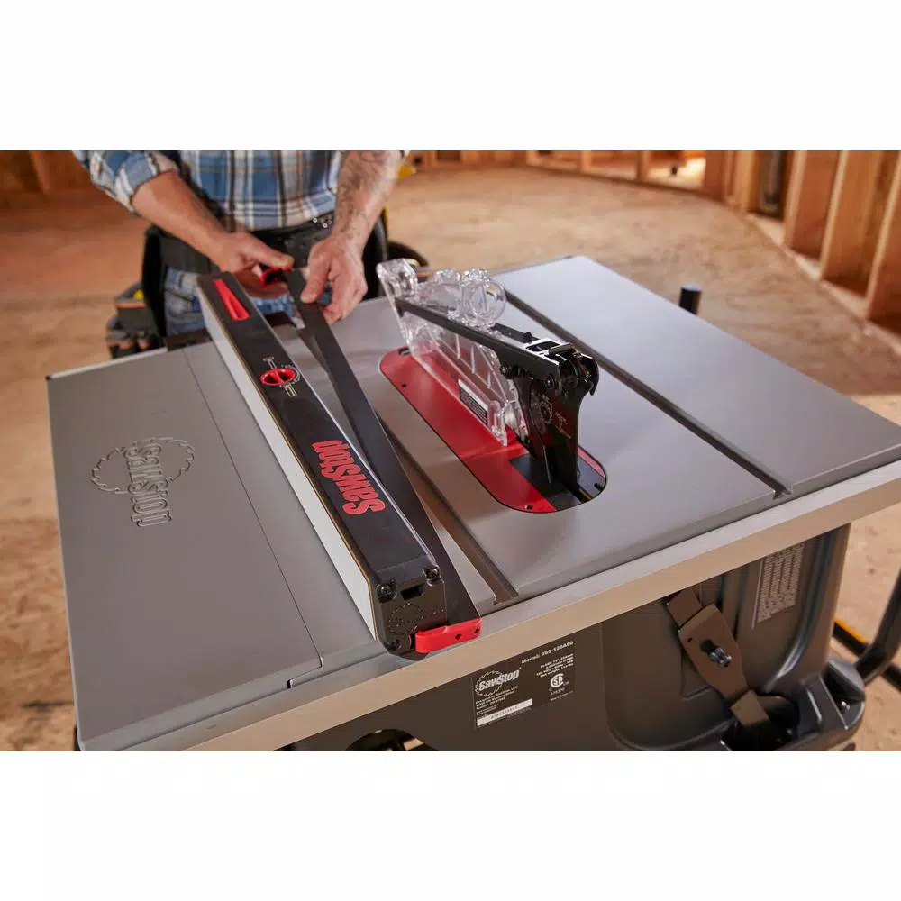 SawStop 10-Inch Jobsite Saw Pro 1.5 HP Table Saw with Mobile Cart Assembly
