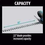 Makita 18V LXT Brushless String Trimmer Kit with 4.0Ah Battery, Charger & Bonus 22 in. Cordless Hedge Trimmer thumbnail 2