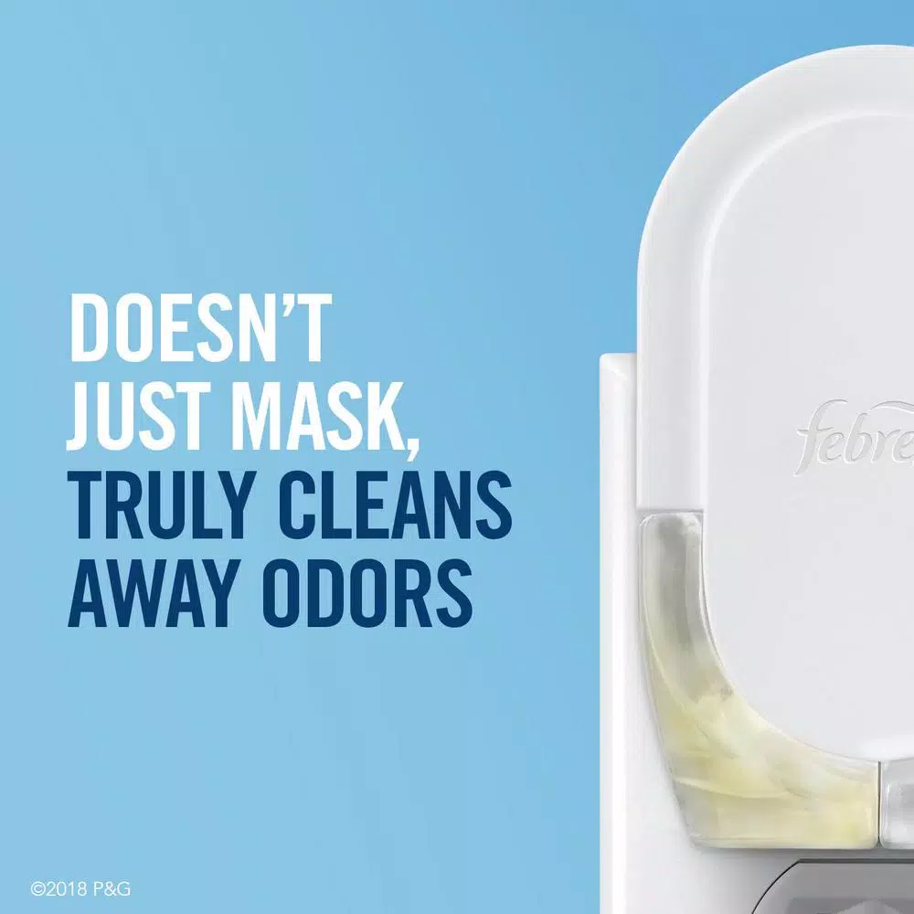 Febreze Plug-In Air Freshener Refill, Linen and Sky Dual Scented Oil, 2-Pack