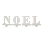 Glitzhome NOEL Wooden and Metal Christmas Stocking Holders, Set of 4 thumbnail 1