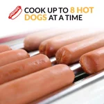 Nostalgia Retro Red Electric Hot Dog Roller and Bun Warmer - Specialty Grill thumbnail 4