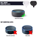 Wasserstein Wall Mount for Echo Dot (3rd Gen) - Black (2-Pack) thumbnail 7