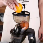 Boyel Living Slow Masticating Cold Press Juicer Machine, 150W High Efficiency Juicer Extractor with 3-in Wide Chute, Red thumbnail 6