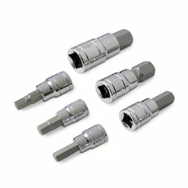 Stark Metric MM Pro-Grade 13-Piece Hex Bit Socket Set, S2 Steel & Cr-V Alloy