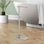 Gatco Latitude II Square Freestanding Toilet Paper Holder with Storage, Satin Nickel thumbnail 3