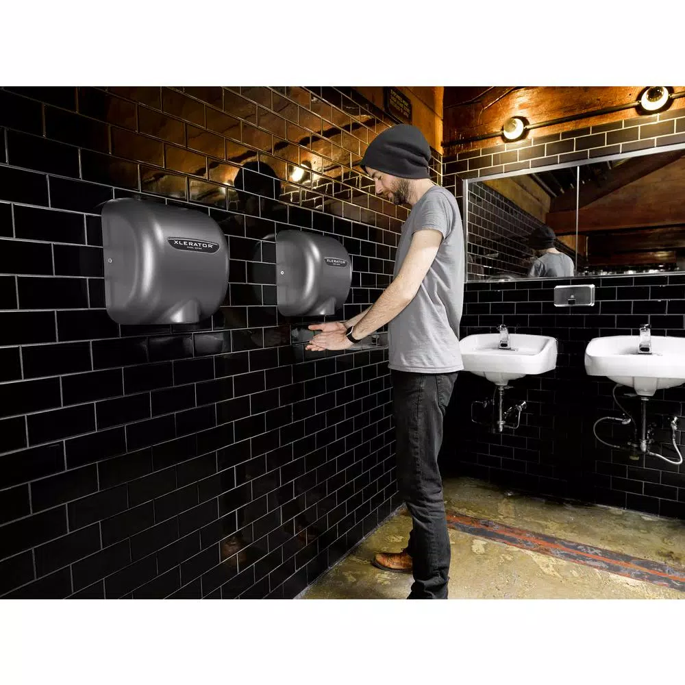 XLERATOR High-Speed Electric Hand Dryer, Graphite Textured Cover, 110-120V, Energy Efficient XLERATOR