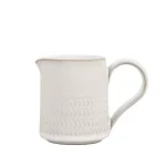 Denby Natural Canvas Textured Small Clay Pitcher - 6.8 oz Handcrafted Jug thumbnail 1