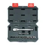 Crescent 12-Piece 1/4 in. Drive 6-Point SAE Mechanics Tool Set thumbnail 2