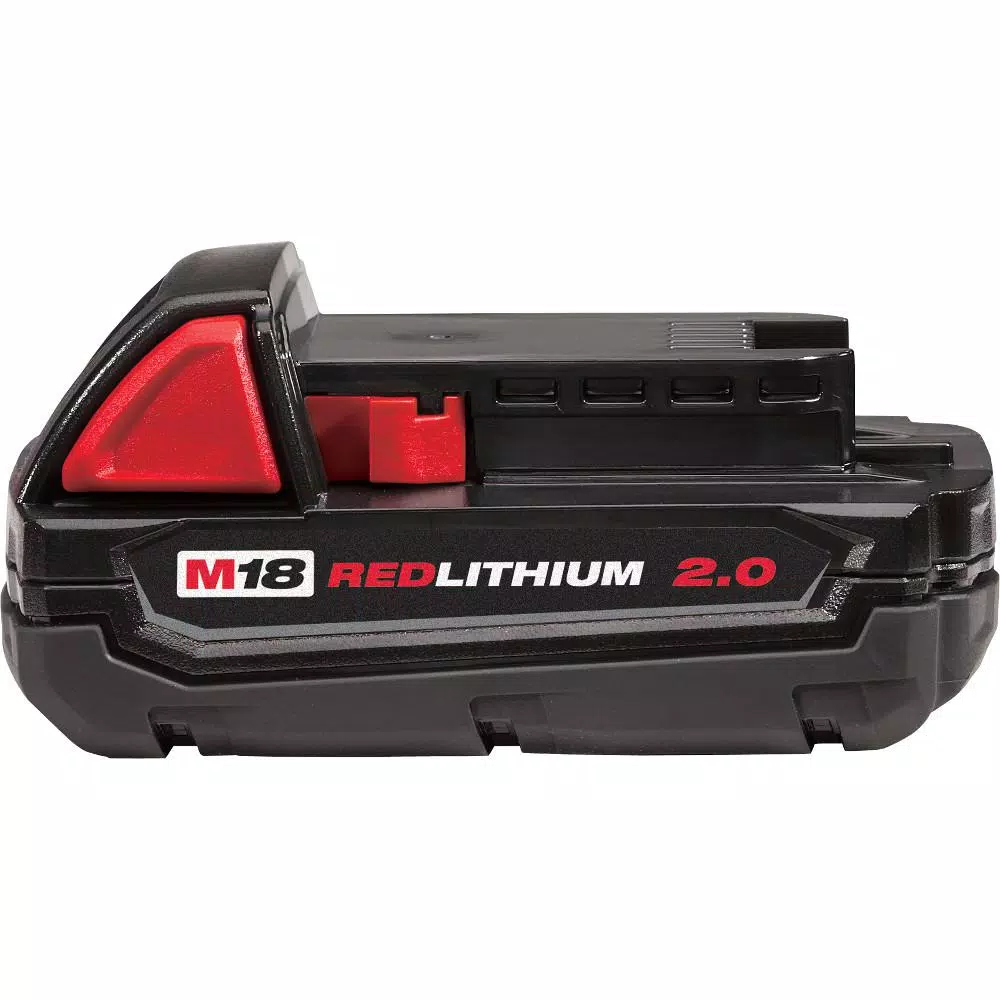 Milwaukee M18 REDLITHIUM 2.0 18V 2.0Ah Compact Lithium-Ion Battery Pack (2-Pack)