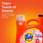 Tide April Fresh High Efficiency Liquid Laundry Detergent with Downy, 138 oz (72 Loads) thumbnail 7